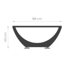 Narie Outdoor Lounge Sitzgruppe Mit Couch Tisch Schwarz Ice Weiß -Besten Kamin Laden masuria outdoor narie couch tisch masse 1280x1280 4