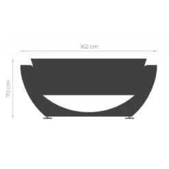 Narie Outdoor Sofa Schwarz Ice Weiß -Besten Kamin Laden masuria outdoor narie sofa masse 1280x1280 5