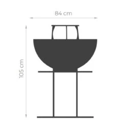 Stilo 800 Plancha Grill Gartenkamin Cortenstahl -Besten Kamin Laden masuria stilo 800 gartenkamin grill masse 1280x1280