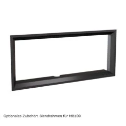 MB100 Panorama Warmluftkamineinsatz 14kw -Besten Kamin Laden mb100 blendrahmen 1280x1280