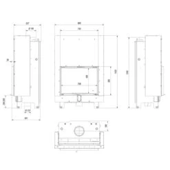 MBA17 Wassergeführter Kamineinsatz 17kW Und Hebetür -Besten Kamin Laden mba pw 17 g w masse 1280x1280