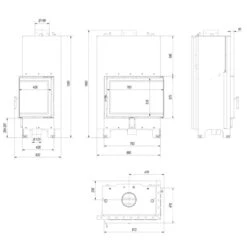 MBA17 Wassergeführter Rechtsverglaster Kamineinsatz 17kW 20 MBA17 Wassergeführter Rechtsverglaster Kamineinsatz 17kW -Besten Kamin Laden mba pw 17 p bs w masse 1280x1280