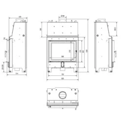 MBA17 Wassergeführter Kamineinsatz 17kW Rahmenlose Tür 17 MBA17 Wassergeführter Kamineinsatz 17kW Rahmenlose Tür -Besten Kamin Laden mba pw 17 w masse 1280x1280