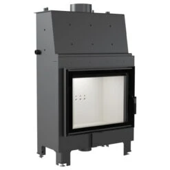 MBA17 Wassergeführter Kamineinsatz 17kW Rahmenlose Tür