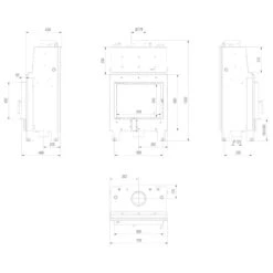 MBM10 Wassergeführter Kamineinsatz 12kW -Besten Kamin Laden mbm 10 wasser masse 1280x1280