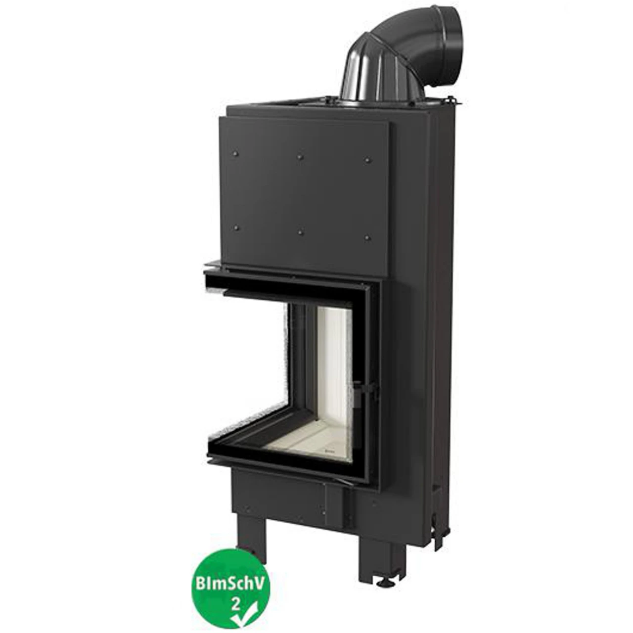 MBN12 Warmluft-Eckkamineinsatz 8kW Links Verglast 4 MBN12 Warmluft-Eckkamineinsatz 8kW Links Verglast – Bild 2