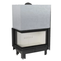 MBO Warmluft-Eckkamineinsatz Linksverglast Hebetür 15kW