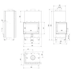 MBZ13 Wassergeführter Linksverglaster Kamineinsatz 13kW 20 MBZ13 Wassergeführter Linksverglaster Kamineinsatz 13kW -Besten Kamin Laden mbz pw 13 l bs w masse 1280x1280