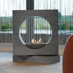 Milano Concrete Look Bioethanolkamin Keramik Brenner -Besten Kamin Laden milano tit 1280x1280