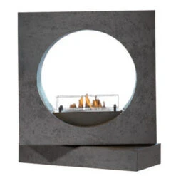 Milano Concrete Look Bioethanolkamin Keramik Brenner