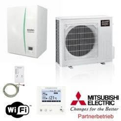 Mitsubishi Eco Inverter Heizen/Kühlen 4 KW Wärmepumpen Set 9.11