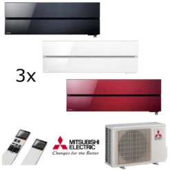 MultiSplit Klimaanlage Diamond 1+1+2 KW Kühlen -Besten Kamin Laden mitsubishi multisplit diamond 3 1280x1280