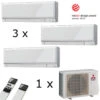 MultiSplit Klimaanlage Premium 1+1+3 KW Kühlen -Besten Kamin Laden msz ef25 42 3 weiss anzahl 1280x1280 1