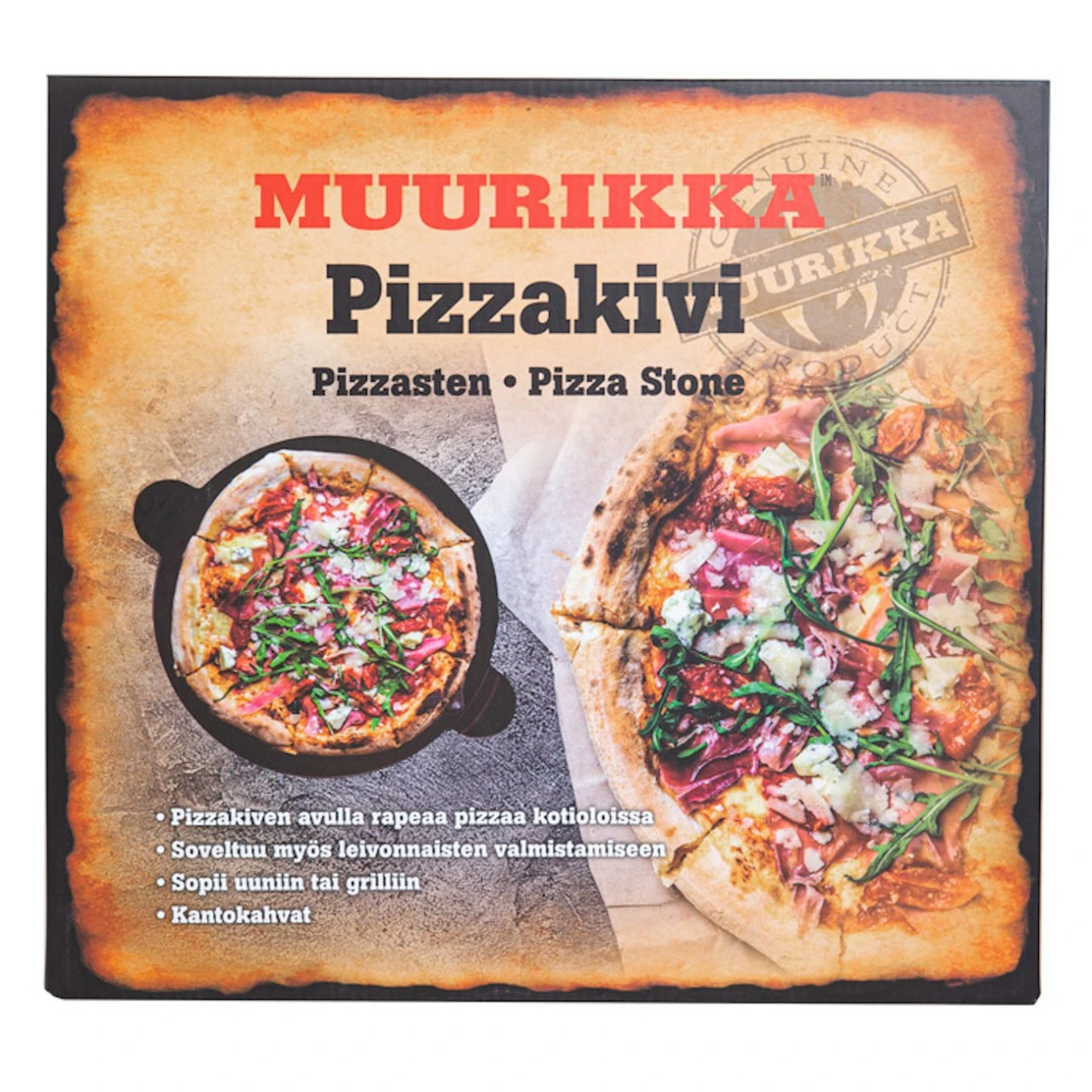 Muurikka Pizzastein Mit Zwei Griffen Für Backöfen Und Grills 4 Muurikka Pizzastein Mit Zwei Griffen Für Backöfen Und Grills – Bild 2