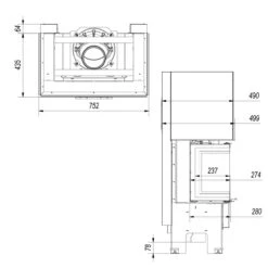 Easy Box NBC 7 Panorama Kaminbausatz Weiß 7kW -Besten Kamin Laden nbc 7 masse1 1280x1280 1