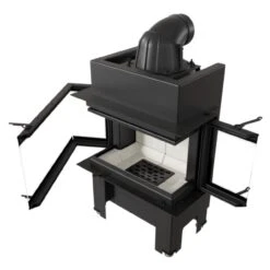 Easy Stone Box NBC 7 Panorama Kaminbausatz Zimbabwe 7kW -Besten Kamin Laden nbc7 kamineinsatz schwenktuer panorama web4 1280x1280