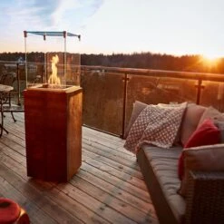 Neocube-o Iron Corten Satin Terrassenstrahler / Heizstrahler -Besten Kamin Laden neocube o heizstrahler heizpilz terrassenstrahler iron corten satin web5 1280x1280