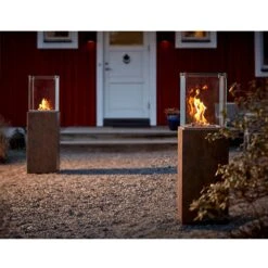 Neocube-o Iron Corten Satin Terrassenstrahler / Heizstrahler -Besten Kamin Laden neocube o heizstrahler heizpilz terrassenstrahler iron corten satin web9 1280x1280