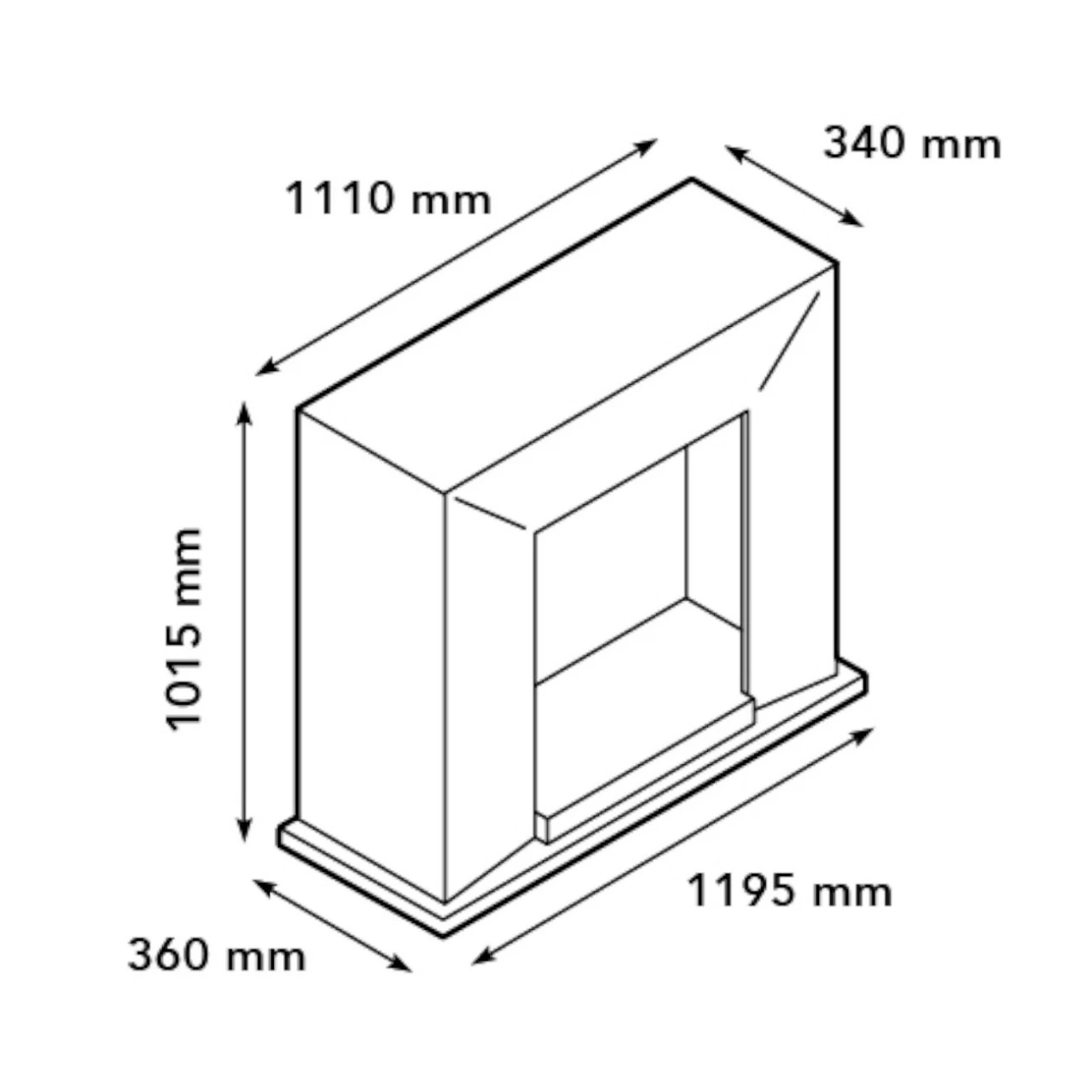 Nero Levico Naturstein Weiß LED Kamin 9 Nero Levico Naturstein Weiß LED Kamin – Bild 7