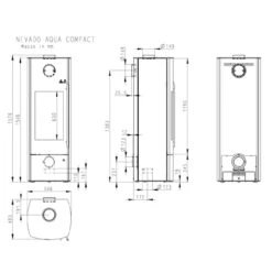 Nevado Aqua Wasser-Kaminofen 3+5kW Schwarz 11 Nevado Aqua Wasser-Kaminofen 3+5kW Schwarz -Besten Kamin Laden nevados aqua kaminofen masse 1280x1280 1