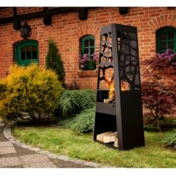 Gartenkamin / Grill BLF-01 Schwarz -Besten Kamin Laden nomlilo gartenkamin BLF01 grill schwarz int2 1280x1280