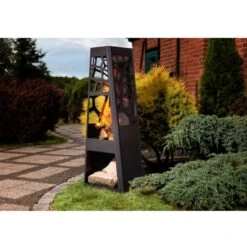 Gartenkamin / Grill BLF-01 Schwarz -Besten Kamin Laden nomlilo gartenkamin BLF01 grill schwarz int3 1280x1280