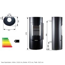 Isea Stahl Kaminofen 5kW 21 Isea Stahl Kaminofen 5kW -Besten Kamin Laden novaline isea kaminofen masse 1280x1280