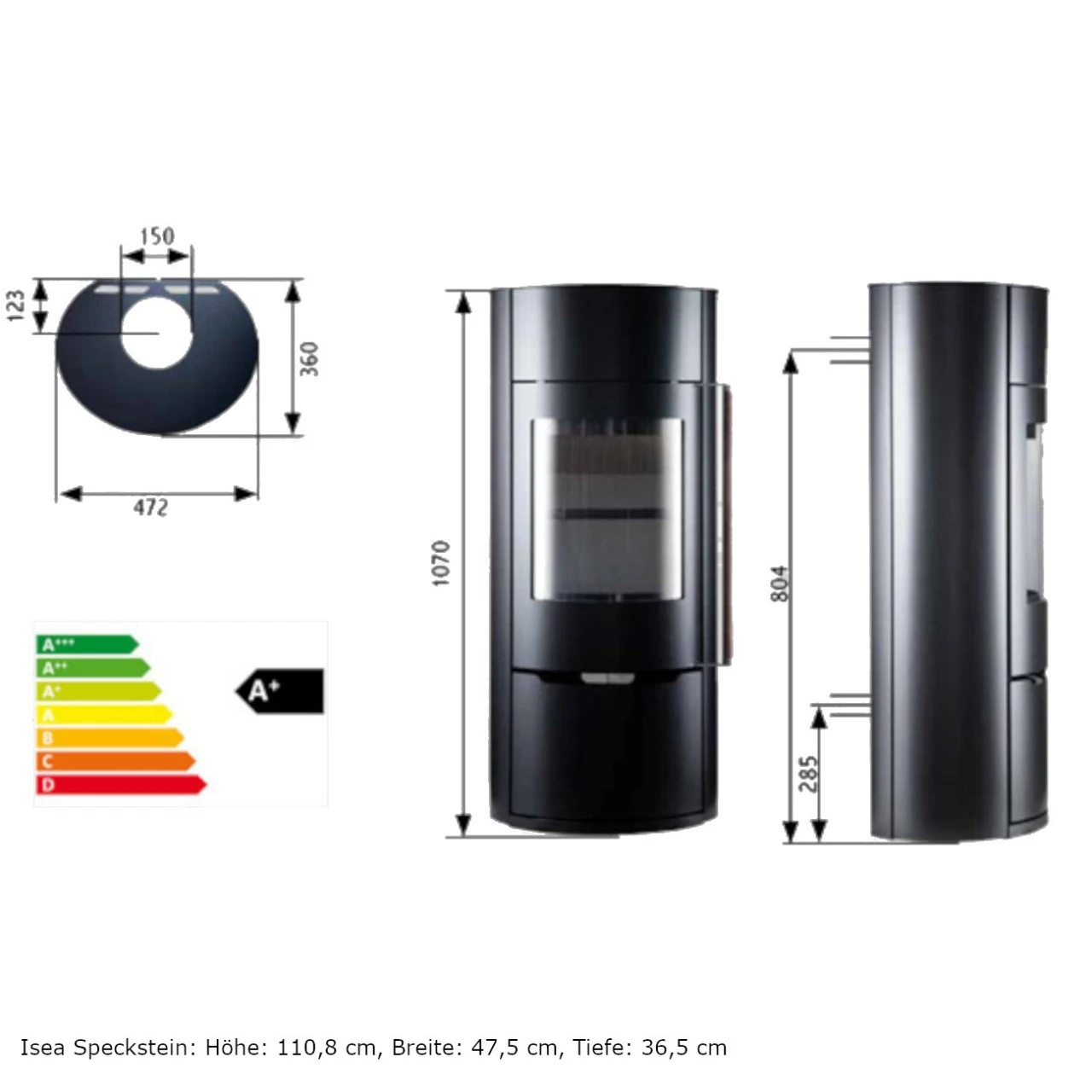 Isea Stahl Kaminofen 5kW 12 Isea Stahl Kaminofen 5kW – Bild 10
