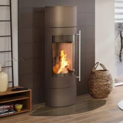 Palena Compact Powerbloc Kaminofen Mocca Braun 5kW DIBt