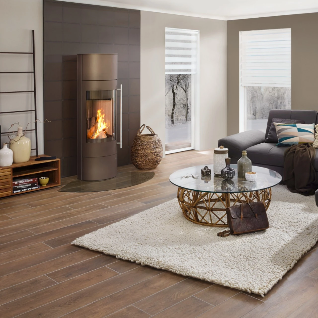 Palena Compact Powerbloc Kaminofen Mocca Braun 5kW DIBt 5 Palena Compact Powerbloc Kaminofen Mocca Braun 5kW DIBt – Bild 3