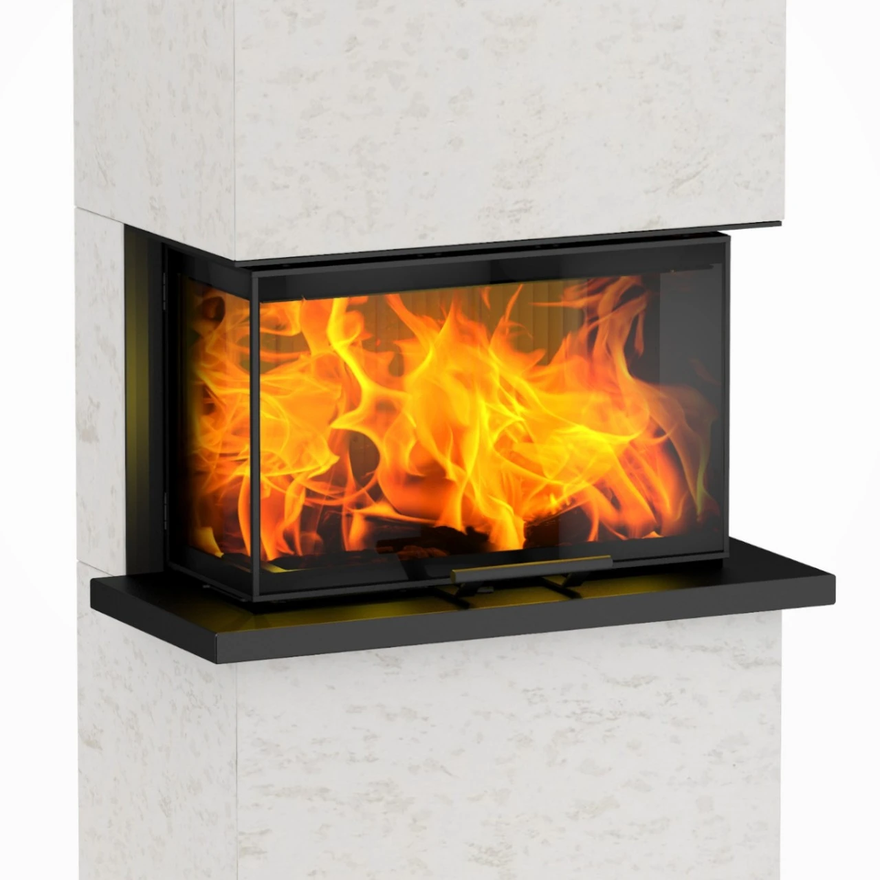 Osorno Panorama Kalkstein Kaminofen 7,8 KW 4 Osorno Panorama Kalkstein Kaminofen 7,8 KW – Bild 2
