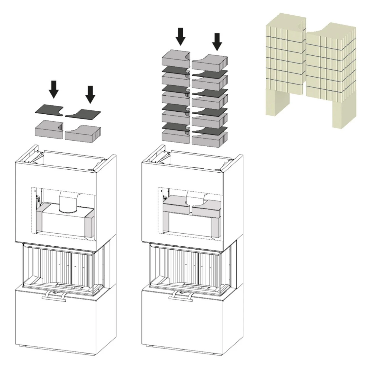 Osorno Panorama Kalkstein Kaminofen 7,8 KW 7 Osorno Panorama Kalkstein Kaminofen 7,8 KW – Bild 5