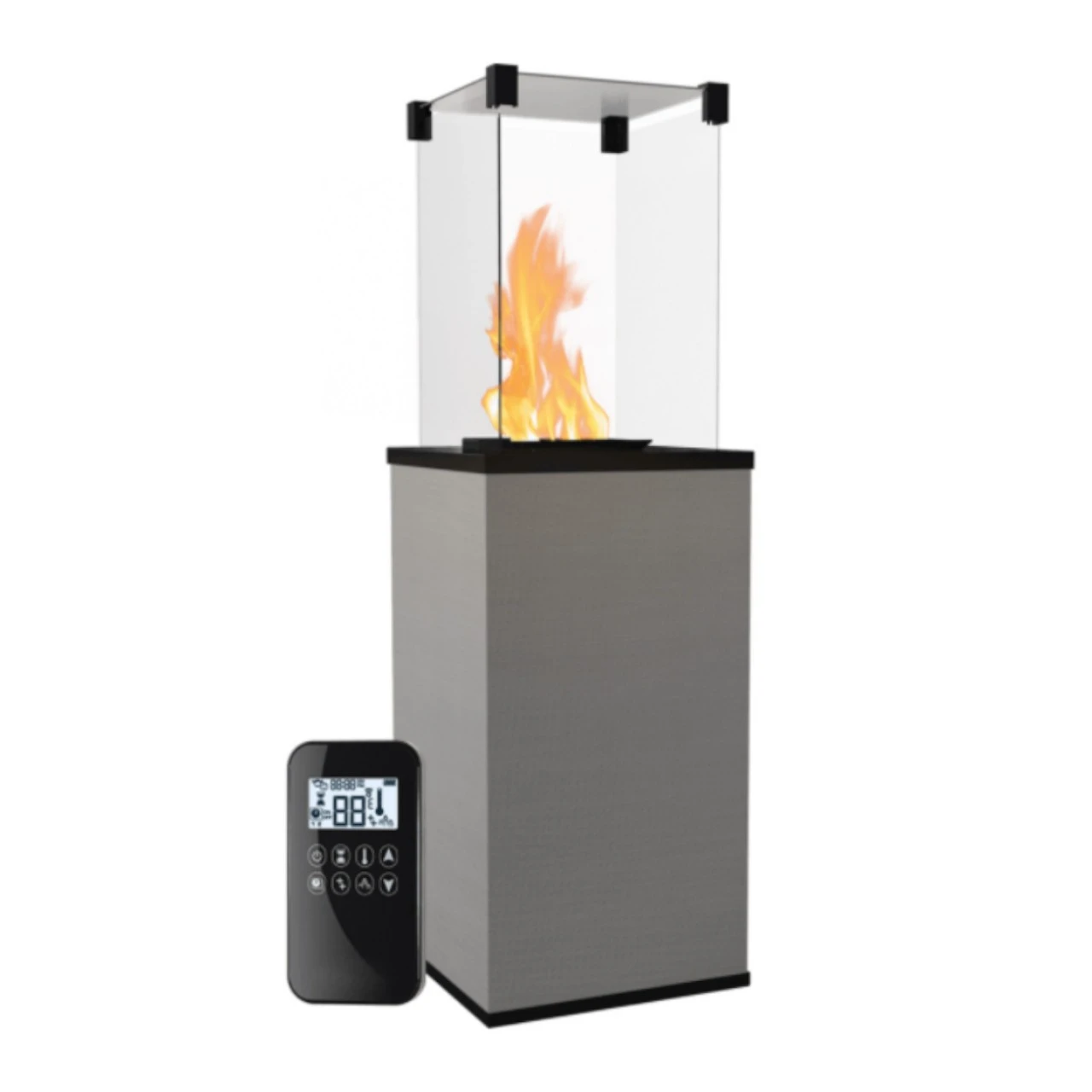 Patio Filo Argento Gasheizpilz Gasheizstrahler Gaskamin 4 Patio Filo Argento Gasheizpilz Gasheizstrahler Gaskamin – Bild 2