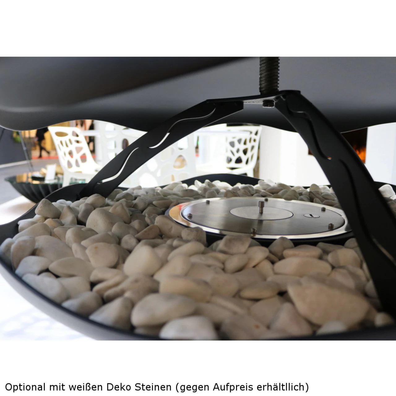 Perola Premium Ethanolkamin Schwarz Deckenmontage 10 Perola Premium Ethanolkamin Schwarz Deckenmontage – Bild 8