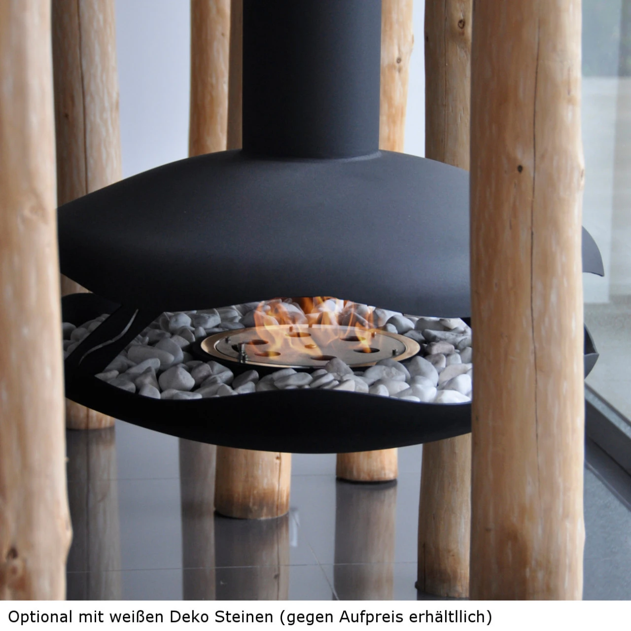 Perola Premium Ethanolkamin Corten Stahl Deckenmontage 7 Perola Premium Ethanolkamin Corten Stahl Deckenmontage – Bild 5