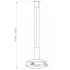 Perola Premium Ethanolkamin Zur Deckenmontage Weiß -Besten Kamin Laden perola masse1 1280x1280 2