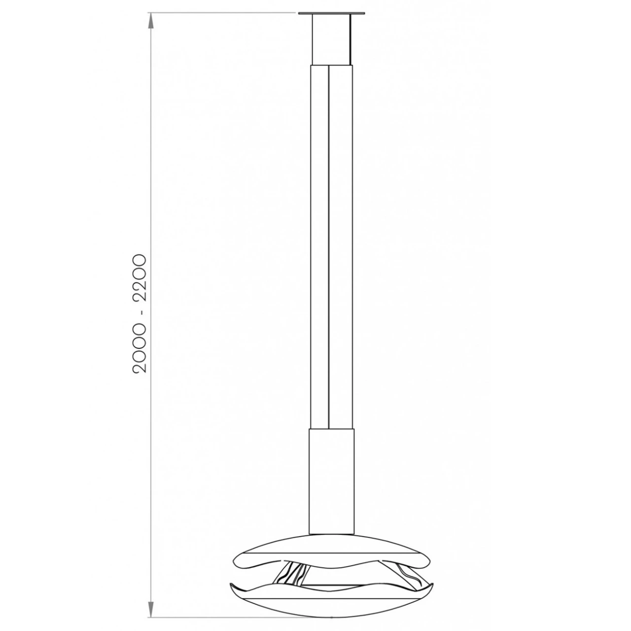 Perola Premium Ethanolkamin Schwarz Deckenmontage 16 Perola Premium Ethanolkamin Schwarz Deckenmontage – Bild 14