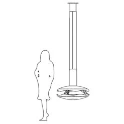 Perola Premium Ethanolkamin Zur Deckenmontage Weiß -Besten Kamin Laden perola masse3 1280x1280 2