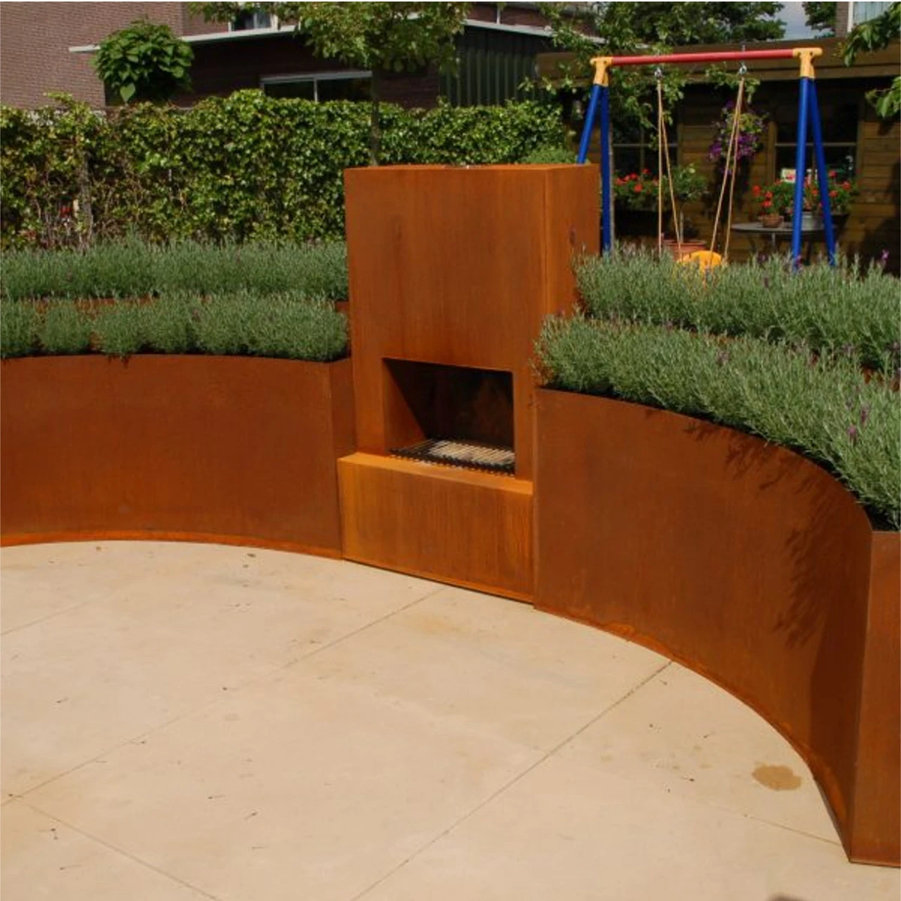 Outdoor/Garten Kamin Feuersäule Pinacate In Corten Stahl 16 Outdoor/Garten Kamin Feuersäule Pinacate In Corten Stahl – Bild 14