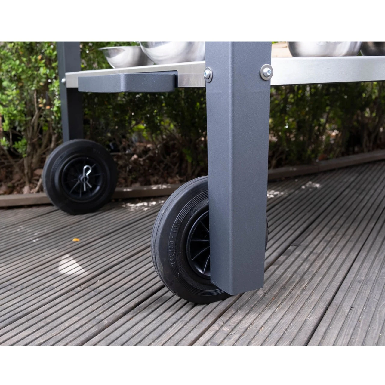 Plancha Grill PIO80 Cortenstahl Mit Edelstahl Arbeitstisch 10 Plancha Grill PIO80 Cortenstahl Mit Edelstahl Arbeitstisch – Bild 8