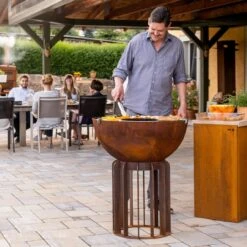 Gartenkamin Plancha Grill TALYN Cortenstahl -Besten Kamin Laden plancha grill feuercampus365 talyn cortenstahl web2 1280x1280