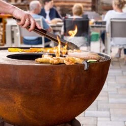 Gartenkamin Plancha Grill TALYN Cortenstahl -Besten Kamin Laden plancha grill feuercampus365 talyn cortenstahl web4 1280x1280