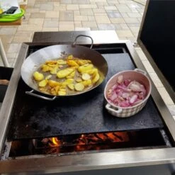 FOCARIUS All In One - Grill, Plancha, Smoker, Backofen Aus Edelstahl -Besten Kamin Laden plancha grill ofen feuercampus365 focarius edelstahl web17 1280x1280