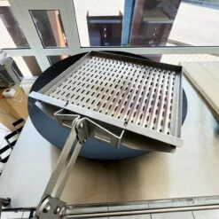 Plancha Grill PIO80 Cortenstahl Mit Edelstahl Arbeitstisch 27 Plancha Grill PIO80 Cortenstahl Mit Edelstahl Arbeitstisch -Besten Kamin Laden plancha schwenkgrill web2 1280x1280