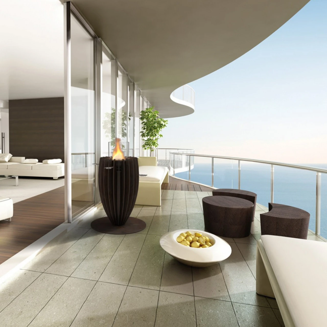 GlammFire Tuli Premium Stehtisch / Ethanolkamin Aus Corten Stahl 10 GlammFire Tuli Premium Stehtisch / Ethanolkamin Aus Corten Stahl – Bild 8