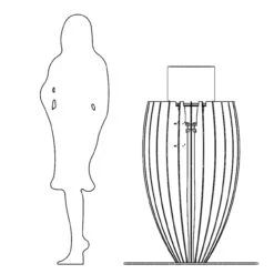 GlammFire Tuli Premium Stehtisch / Ethanolkamin -Besten Kamin Laden premium tuli masse1 1280x1280 1