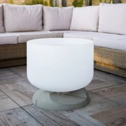 QFlame Ethanol Quarz Feuerschale Terrassen Set -Besten Kamin Laden qflame terrasse ethanol set beton sockel web5 1280x1280