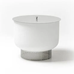 QFlame Quarzglas Feuerschale Gartenkamin Mit Edelstahl Sockel -Besten Kamin Laden quarzfeuerschale gartenkamin outdoorkamin web12 1280x1280