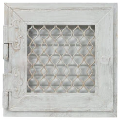 Retro Warmluftgitter Weiß 19 X 19 Cm