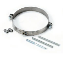 Rohrhalterset Mit Schrauben Und Gewindestangen - 120 Mm Ø